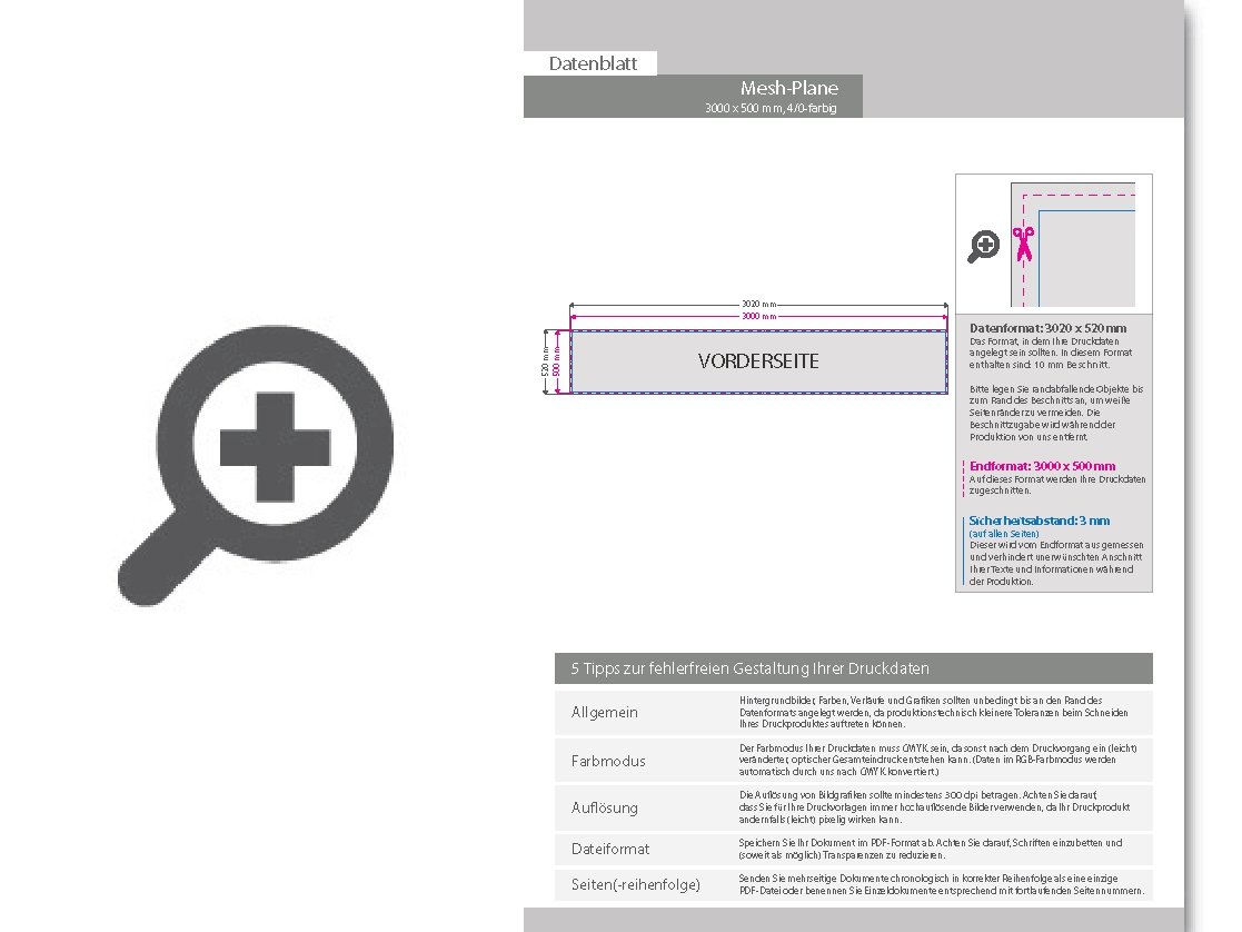 Product Bild hochwertige_mesh-plane_(pvc-frei)__300_x_50_cm__4_0-farbig_bedruckt__ums__umt_+___sen_im_abstand_von_50_cm_oben_und_unten