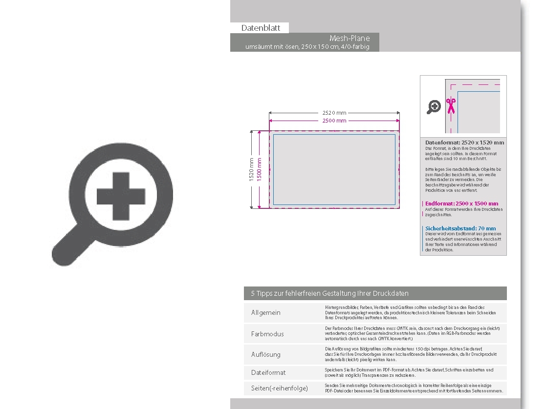 Product Bild hochwertige_mesh-plane_250_x_150_cm__4_0-farbig_bedruckt__ums__umt_+___sen_im_abstand_von_50_cm_links_und_rechts